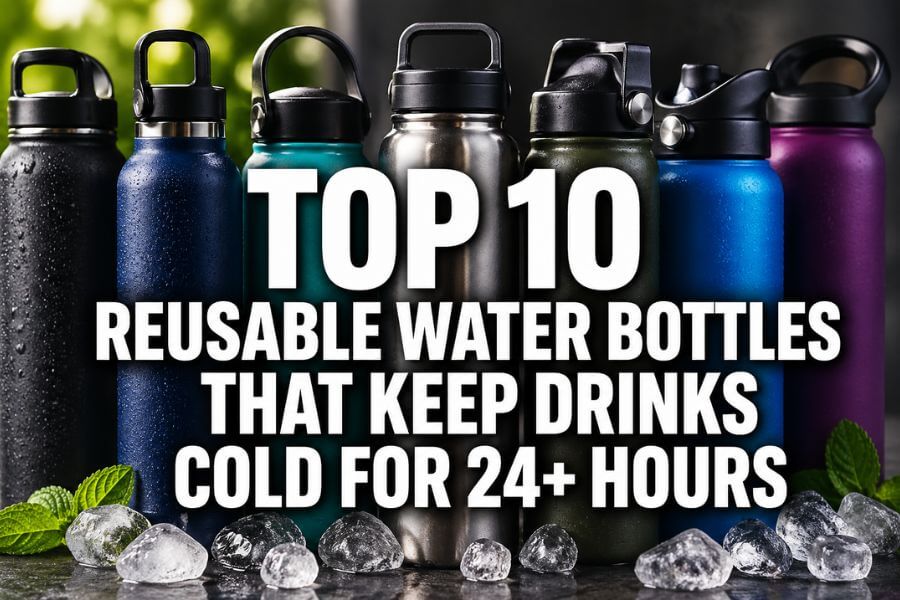 Read more about the article Top 10 Reusable Water Bottles That Keep Drinks Cold for 24+ Hours