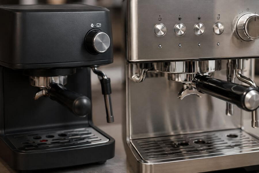 Read more about the article 10 Biggest Differences Between Budget vs. Luxury Espresso Machines