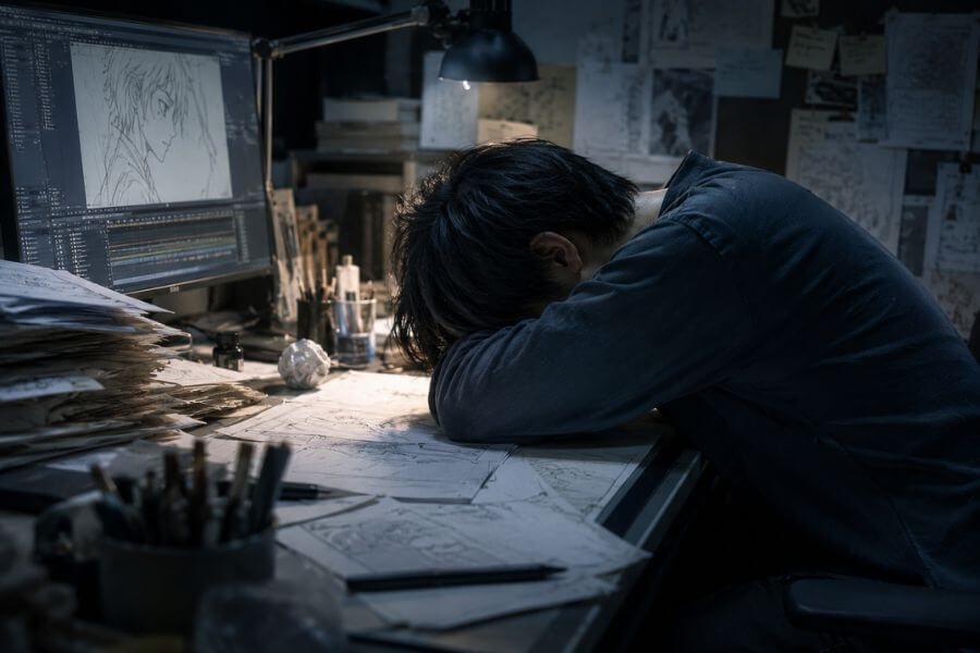 anime-industry-burnout-crisis-animator-conditions